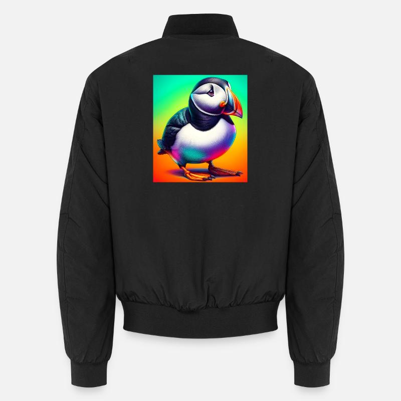 Papageitaucher - Unisex Bomberjacke - Schwarz