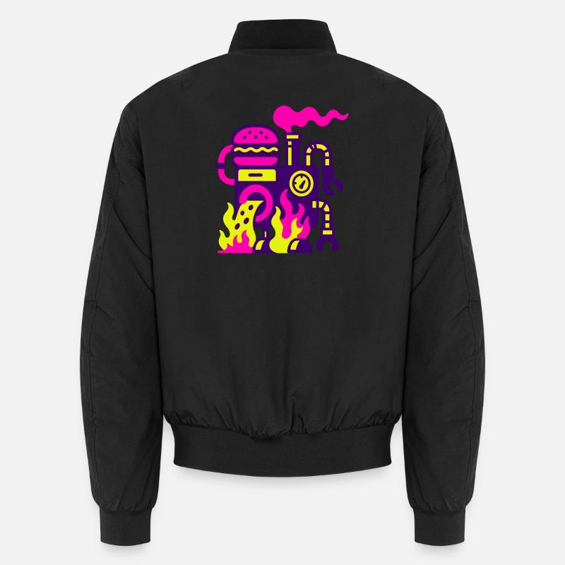 Burger Machine Unisex Bomber Jacket
