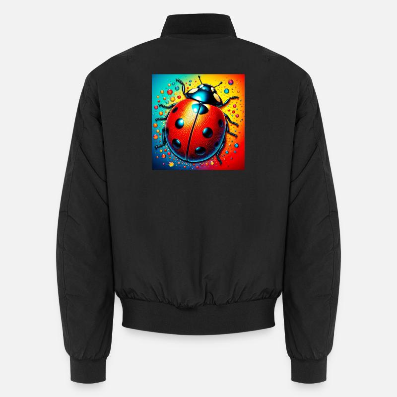 Marienkäfer - Unisex Bomberjacke - Schwarz