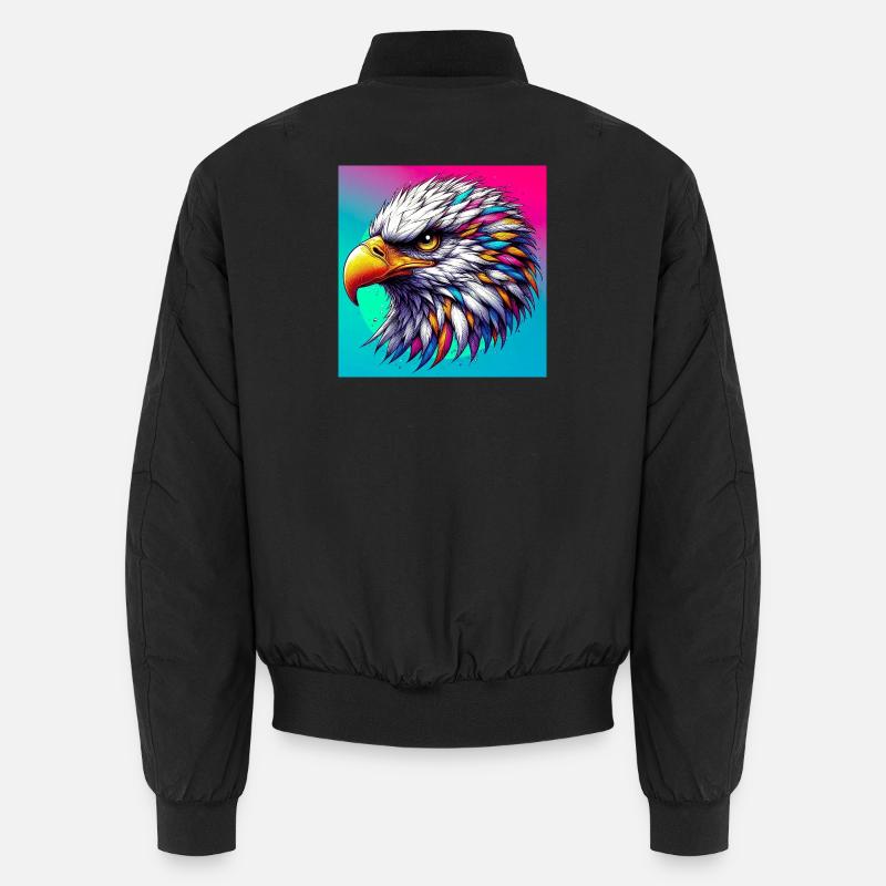 eagle - Unisex Bomber Jacket - black