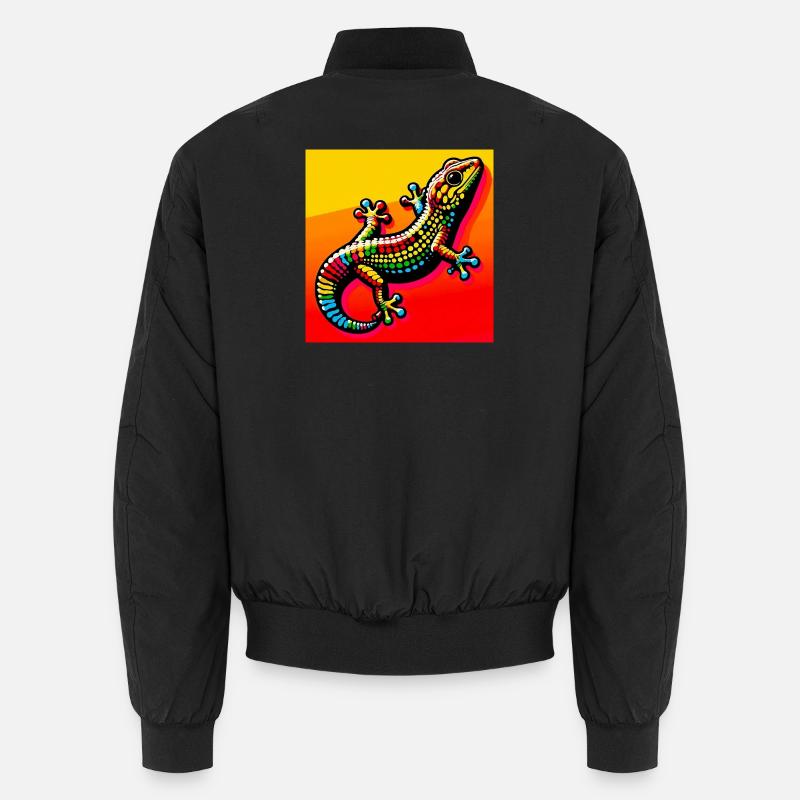 Gecko - Bomber unisexe - noir