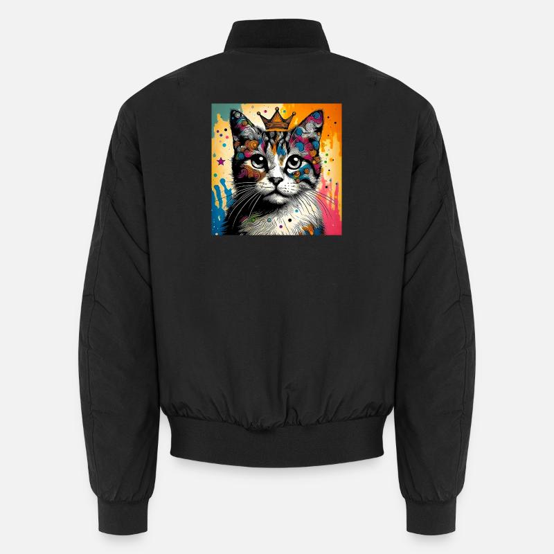 chat - Bomber unisexe - noir