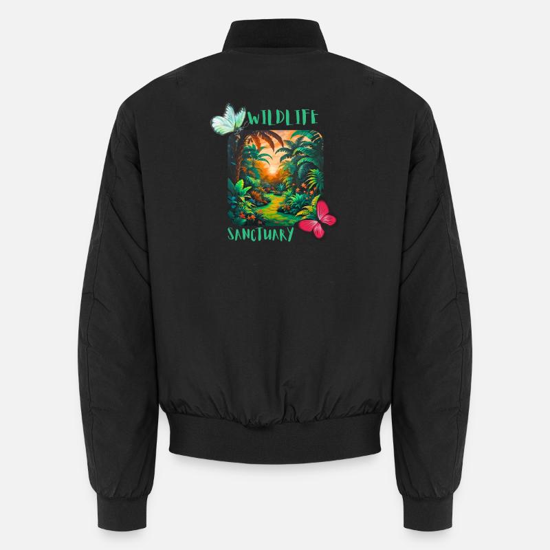 Naturschutzgebiet - Unisex Bomberjacke - Schwarz