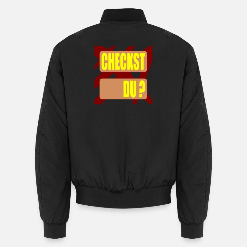 CHECKST DU WORTSCHATZ Unisex Bomberjacke