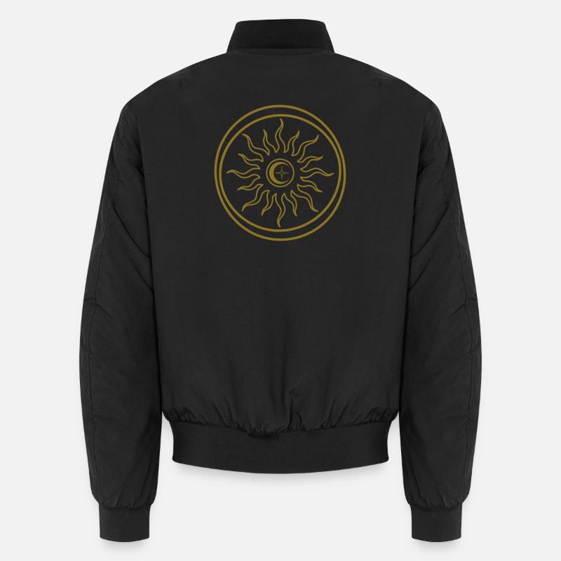Céleste Mystique Soleil et Lune 3 Bomber unisexe