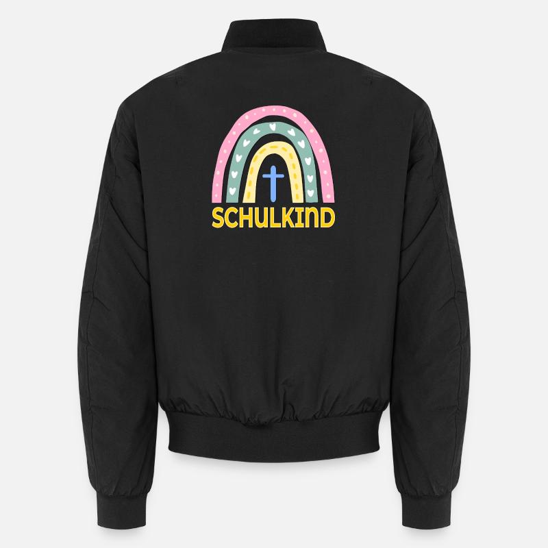 CHRISTLICHER GLAUBE SCHULKIND SCHULANFANG - Unisex Bomberjacke - Schwarz