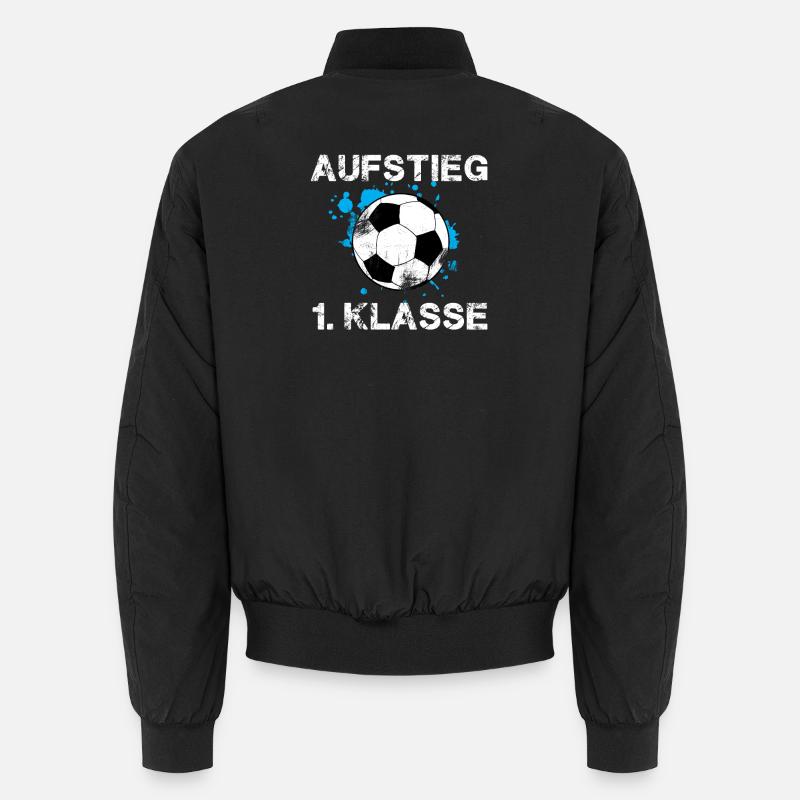 Fußball Aufstieg Erste Klasse Design - Unisex Bomberjacke - Schwarz