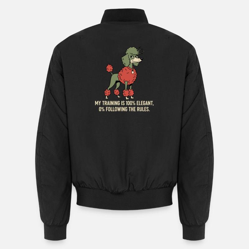 My training: 100% elegant, 0% follow rules Unisex Bomber Jacket