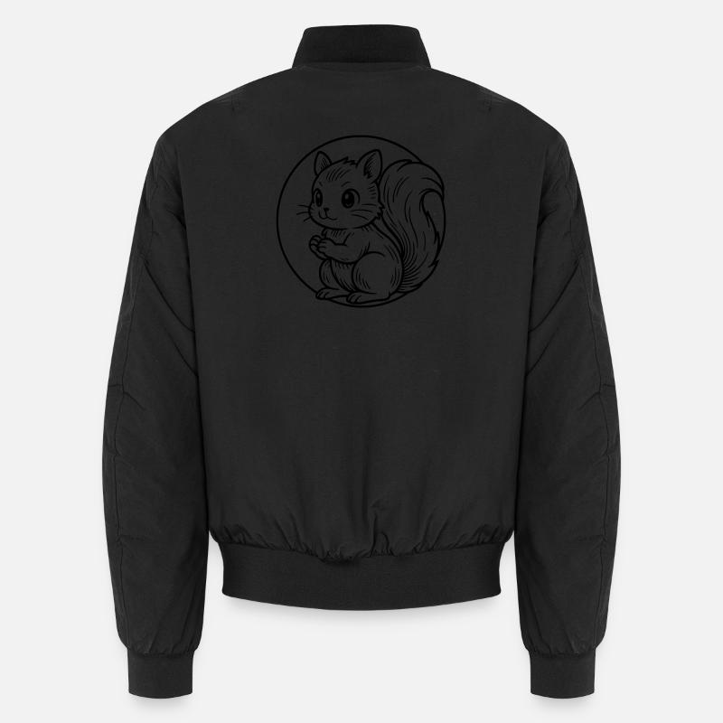 Eichhörnchen - Unisex Bomberjacke - Schwarz
