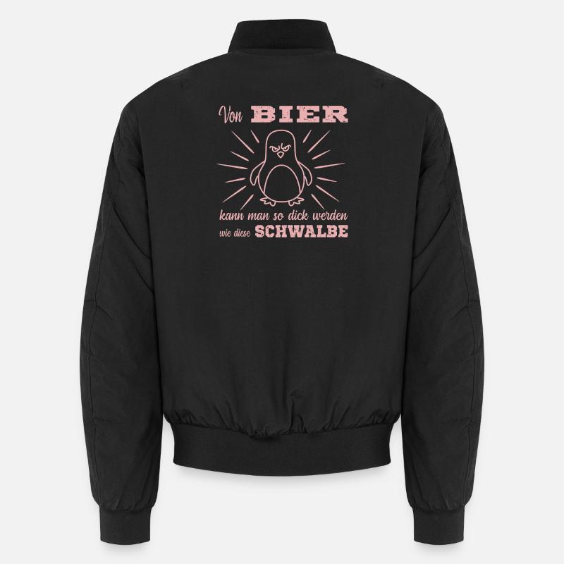 Bier Pinguin - Unisex Bomberjacke - Schwarz
