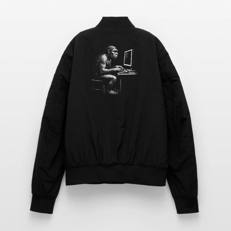 Digital Coder Homo Erectus Geschenk Unisex Bomberjacke
