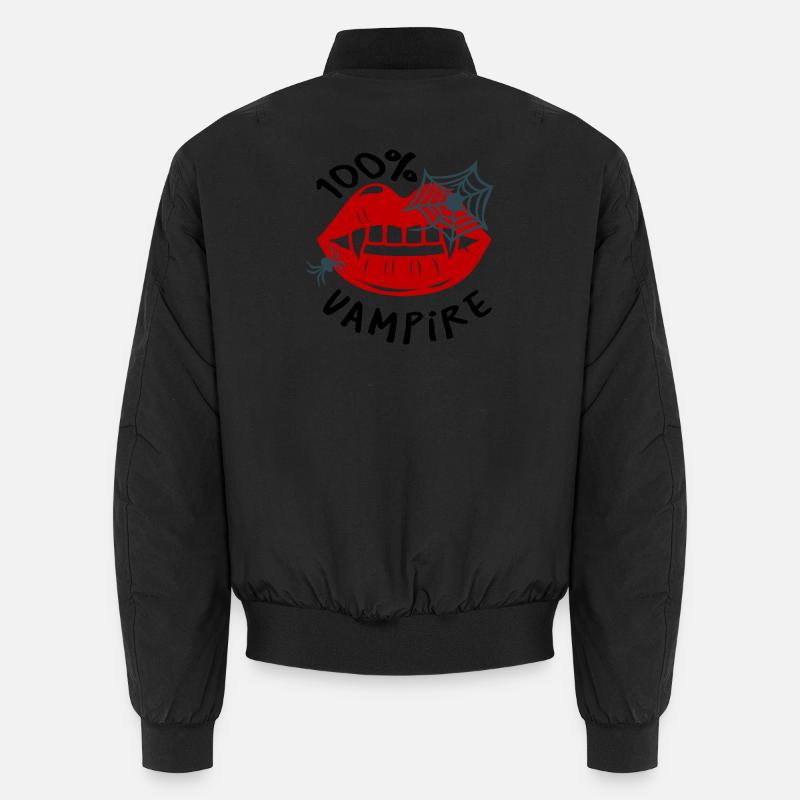 Toile d'araignée avec motif de lèvres Bomber unisexe