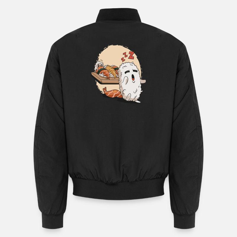 Sushi endormi - Bomber unisexe - noir
