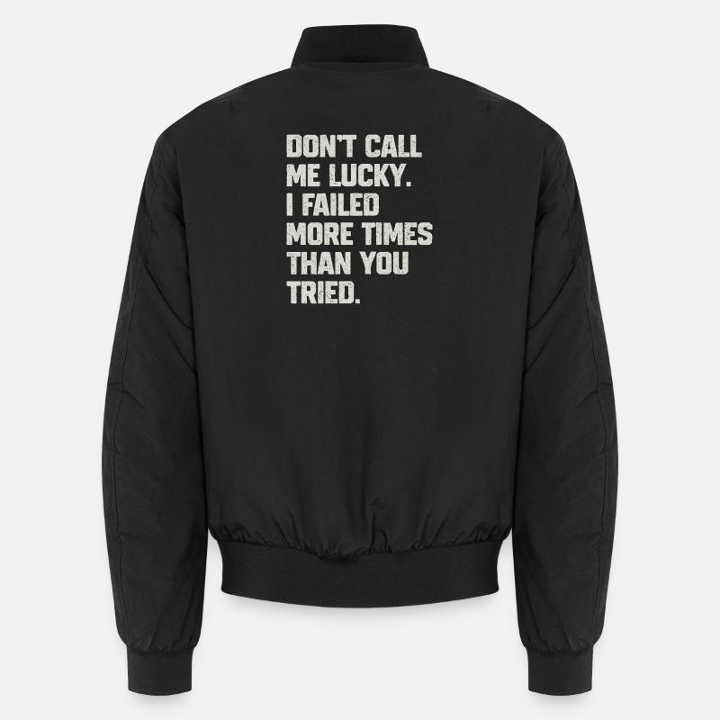 Citation Motivation Résistante - Bomber unisexe - noir