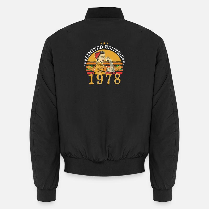 Original 1978 Vintage Geburtstagsgeschenk 1978 Unisex Bomberjacke