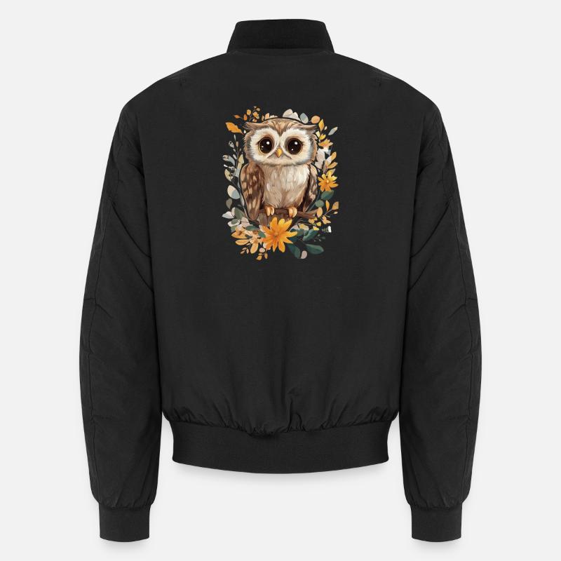 Owl Unisex Bomber Jacket