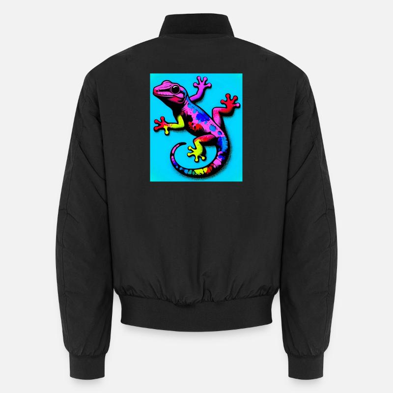 Gecko - Unisex Bomberjacke - Schwarz