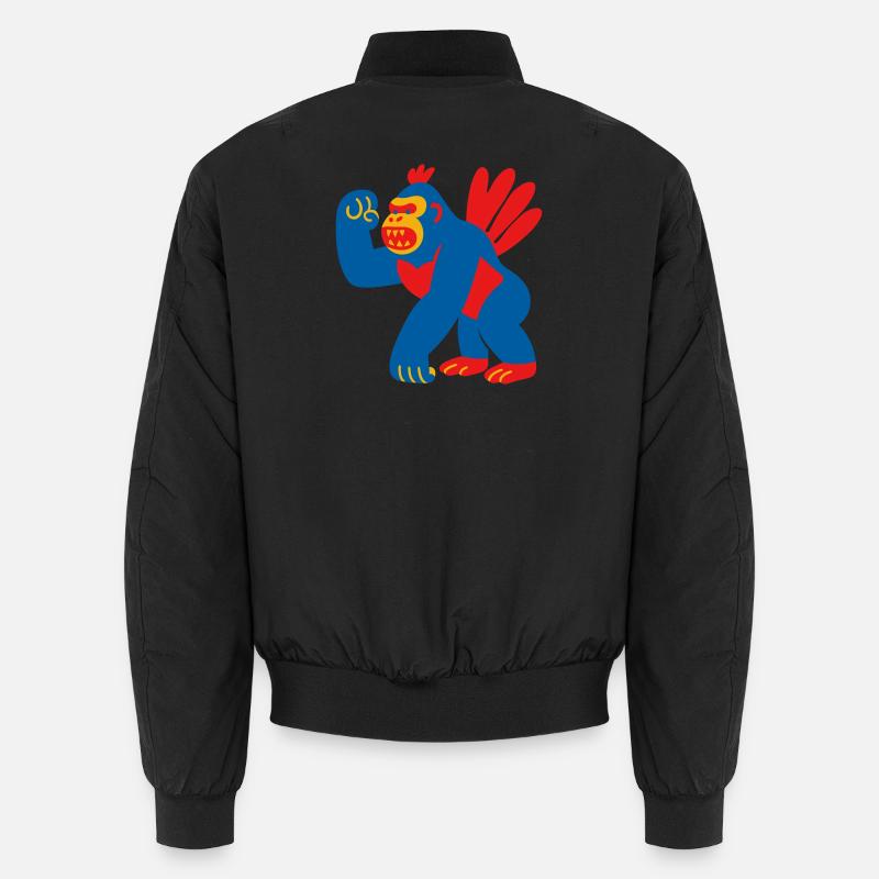 Popart Fantasy Gorille Bomber unisexe