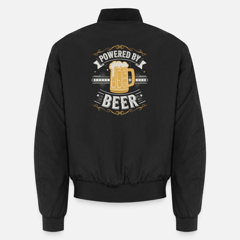 Humorous Poweree Beer Design Unisex Bomber Jacket