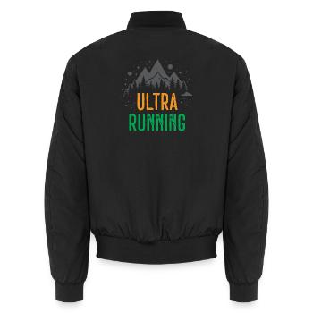 Ultra Running - Bomber unisexe - noir - Dos - AI Model Male 185 light (185cm)