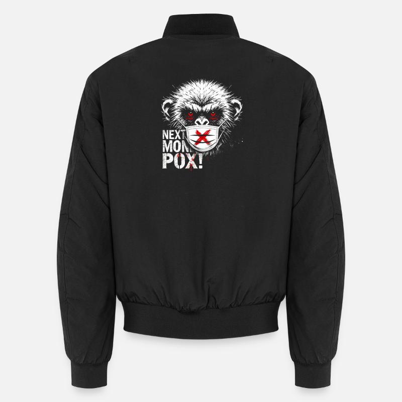 Protest Monkey Face Mask Artwork Bomber unisexe