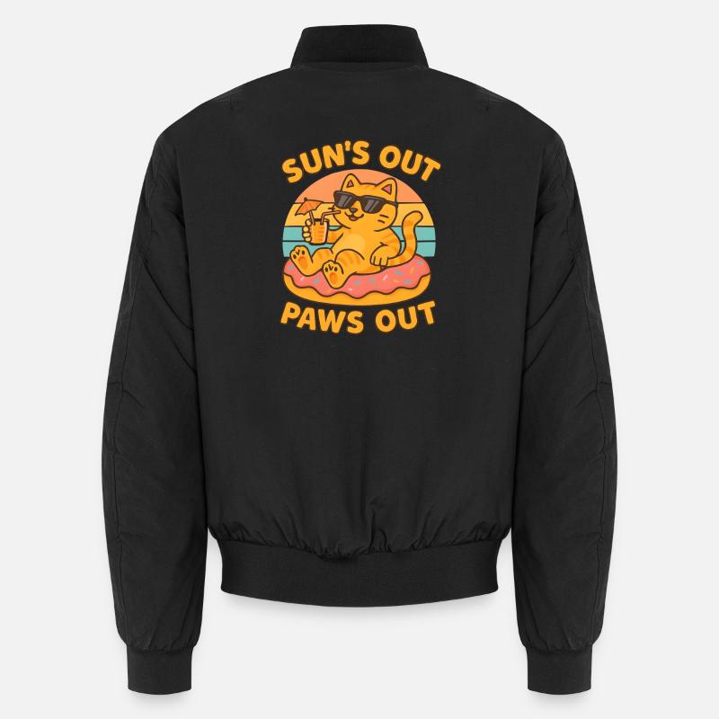 Sommer Katze Unisex Bomberjacke