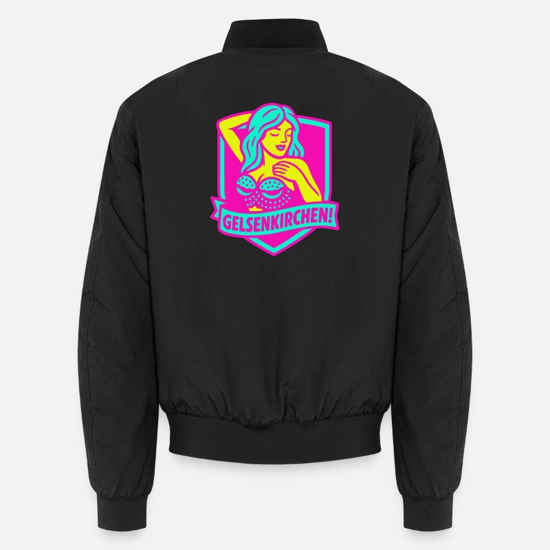 Gelsenkirchen Superstar in pink - Unisex Bomberjacke - Schwarz