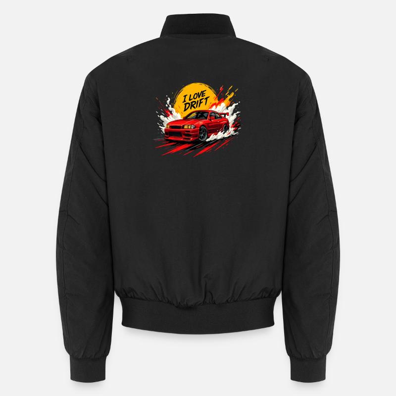 Red Drift Voiture Splash Oeuvre Bomber unisexe