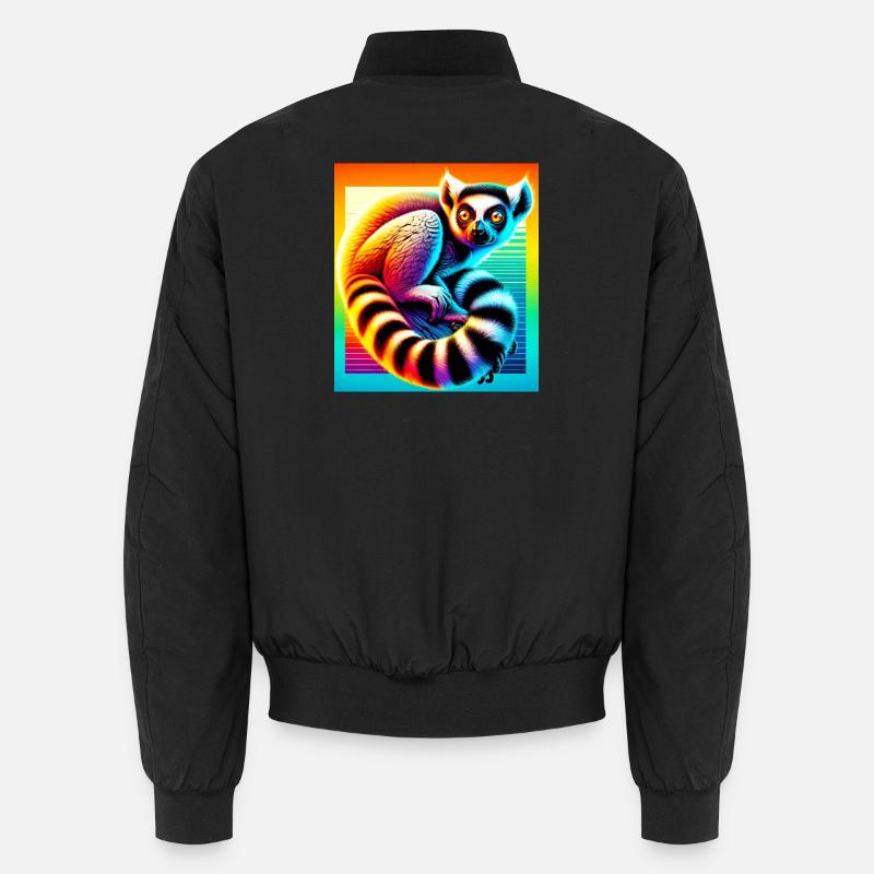 Lemur - Unisex Bomberjacke - Schwarz