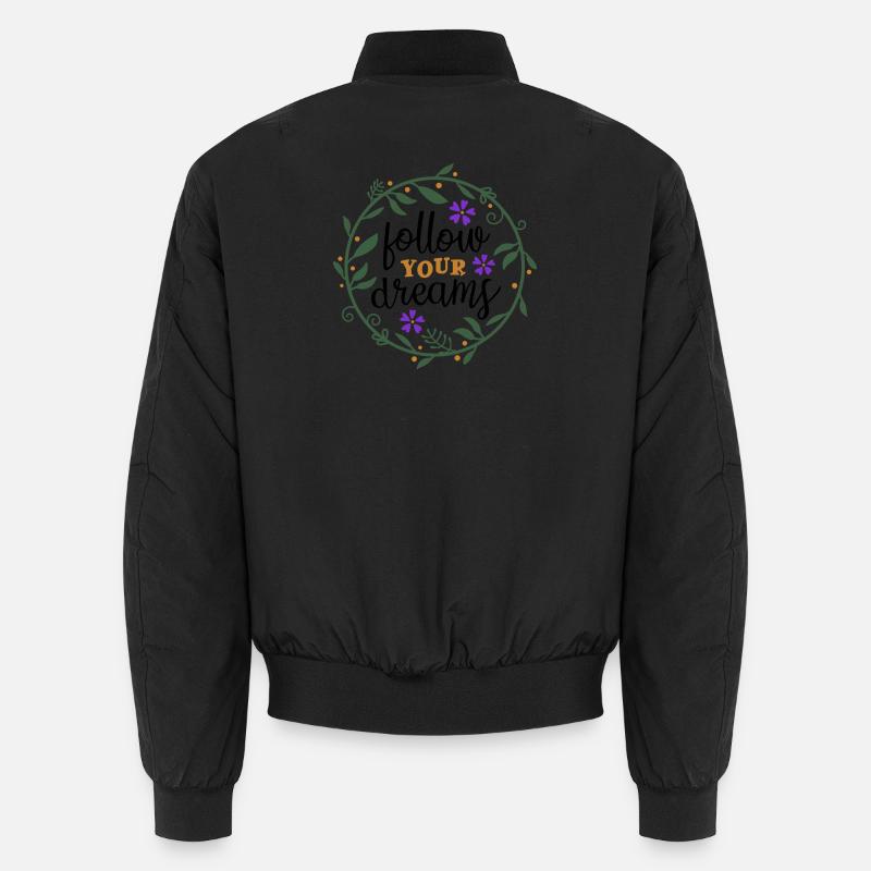 Personalised floral frame with nature motif Unisex Bomber Jacket