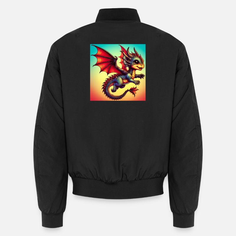 dragon - Unisex Bomber Jacket - black