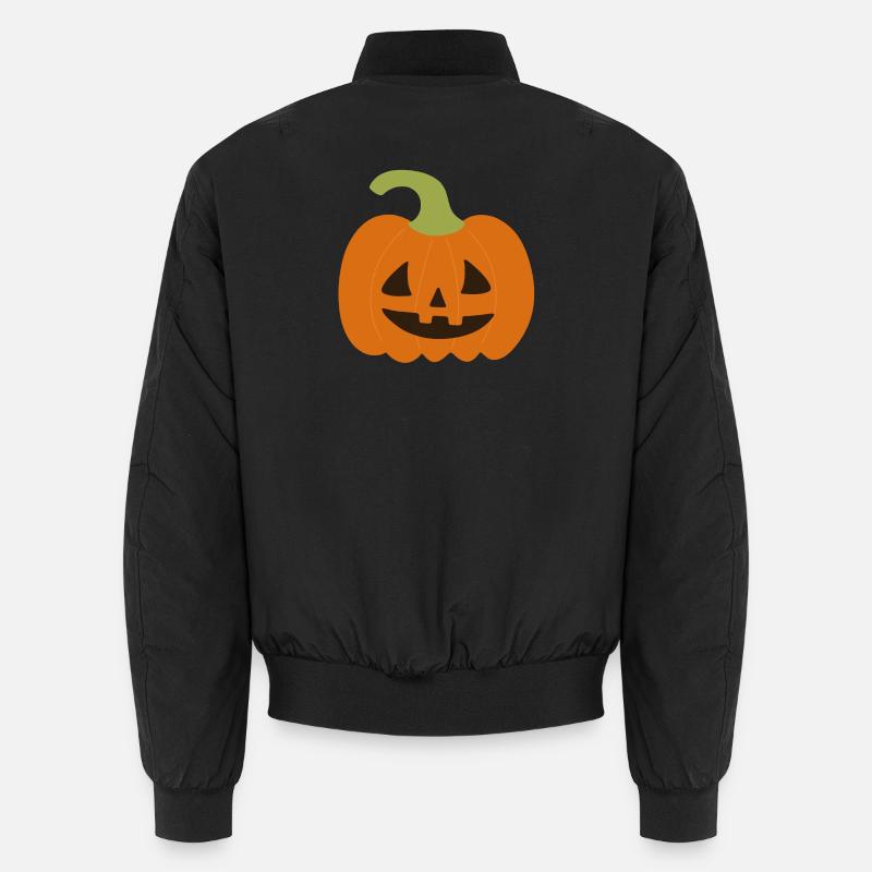 Conception fantaisiste de citrouille Jack-O'-Lantern Bomber unisexe