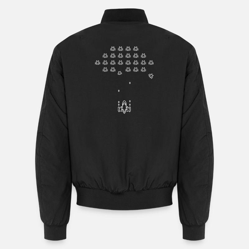  Space shooter game - Unisex Bomber Jacket - black