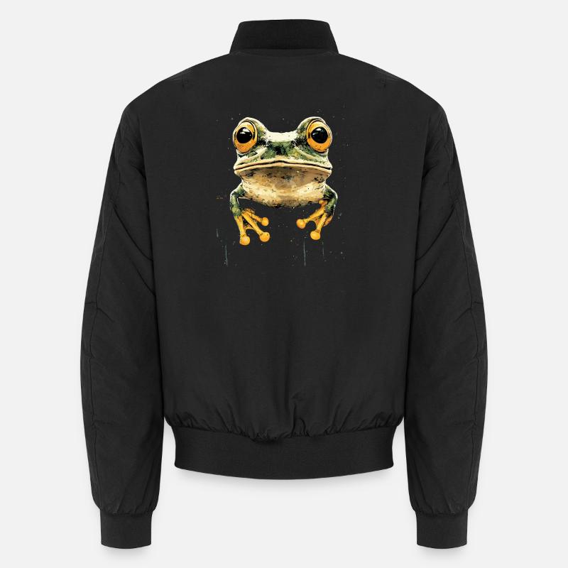 Frog Little Toad Tree Frog Frog Prince Frogs Unisex Bomber Jacket