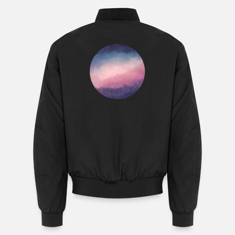 Galaxy Cloud Sky Print Unisex Bomber Jacket