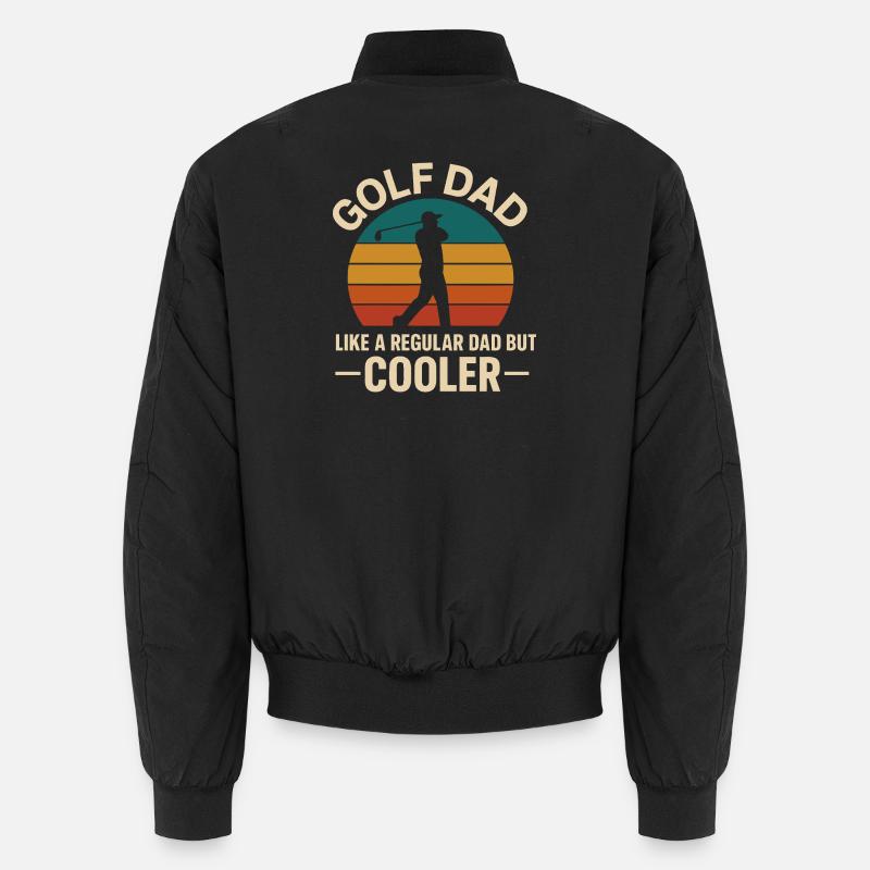 Golf Dad Rétro Coucher de soleil Design Bomber unisexe