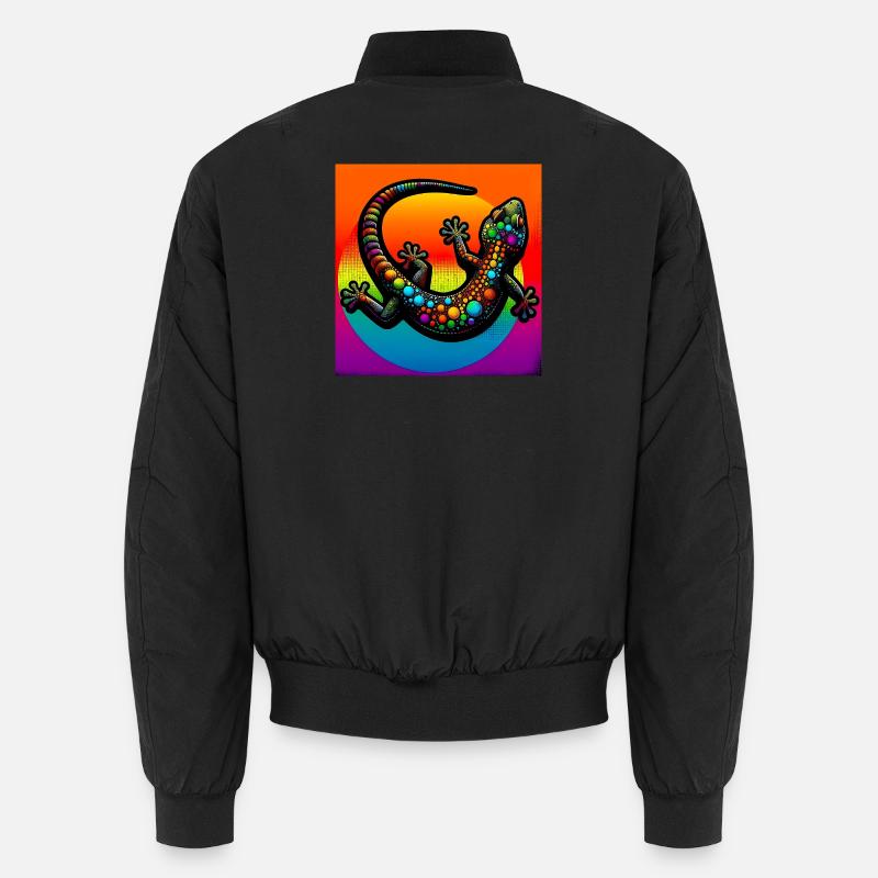 Gecko - Unisex Bomberjacke - Schwarz