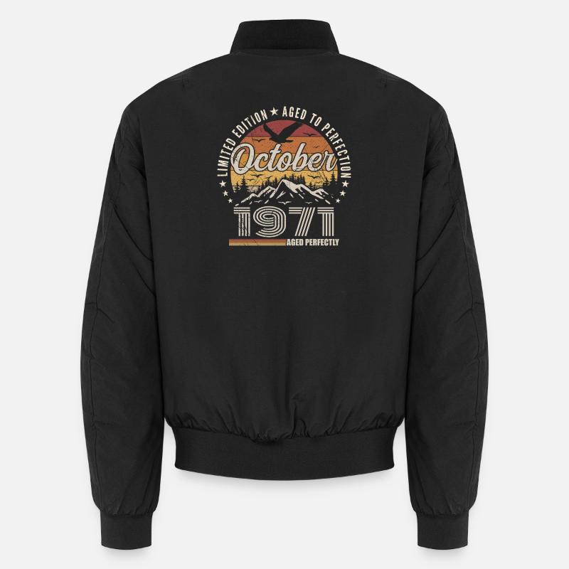 October 1971 Birthday Gift - October 1971 Unisex Bomber Jacket