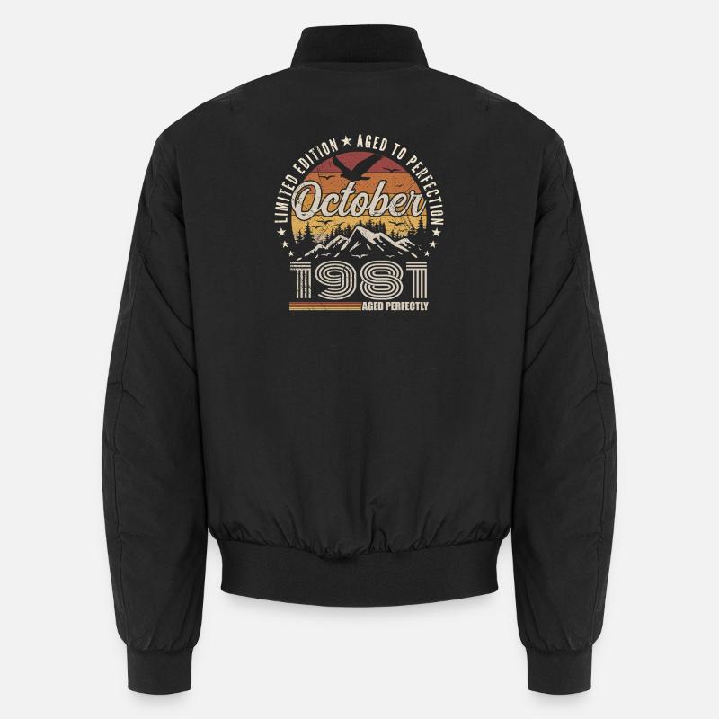 Oktober 1981 Geburtstagsgeschenk - Oktober 1981 Unisex Bomberjacke