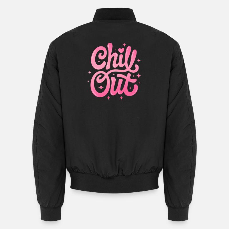 Chill Out - Unisex Bomberjacke - Schwarz