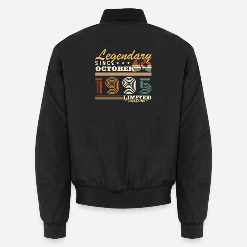 October 1995 Vinatge Retro Birthday Gift Unisex Bomber Jacket