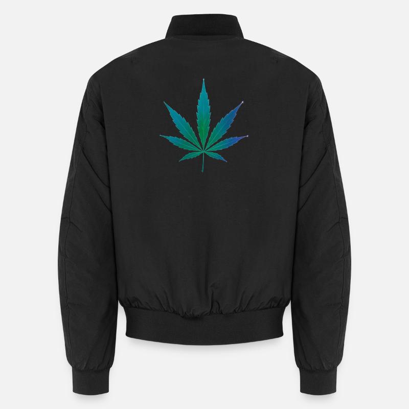 Hanfblatt als Sternbild - Cannabis - Weed - Hanf Unisex Bomberjacke