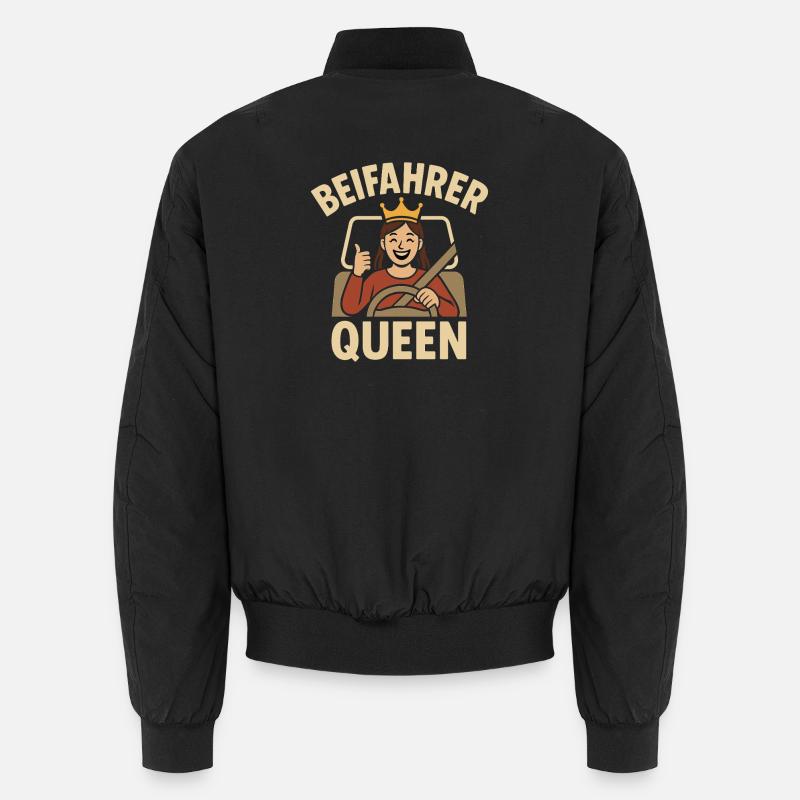 Conception Queen passager - Bomber unisexe - noir