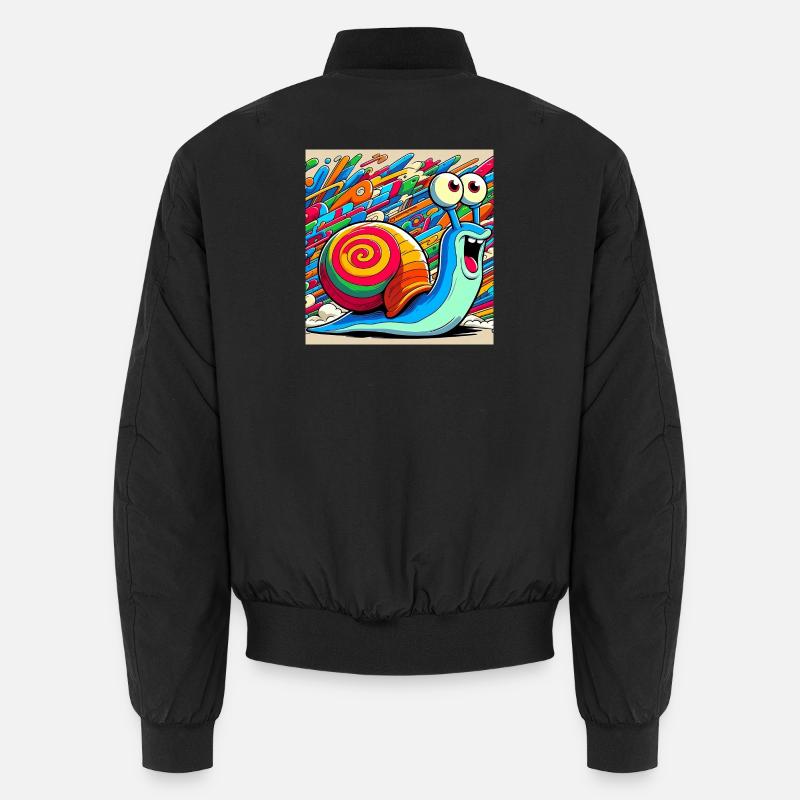 Escargot - Bomber unisexe - noir