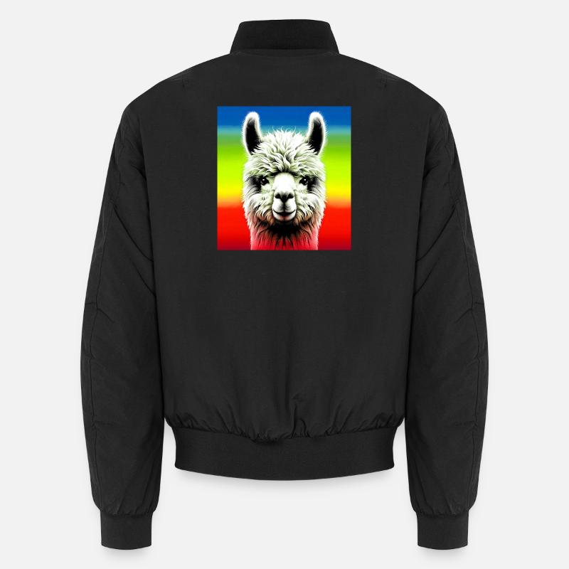 Alpaka - Unisex Bomberjacke - Schwarz