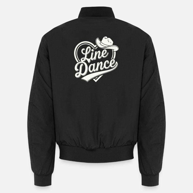 Line Dance Cowboy Design Unisex Bomberjacke