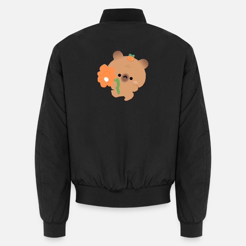 Romantic Capybara Unisex Bomber Jacket