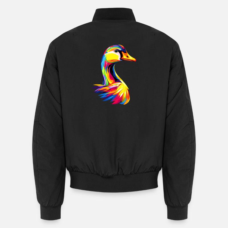 Goose Cute Goose Chicks Goose Chick Duck Small Geese Unisex Bomber Jacket