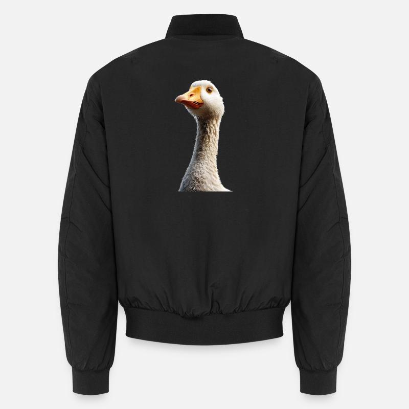 Goose Cute Goose Chicks Goose Chick Duck Small Geese Unisex Bomber Jacket