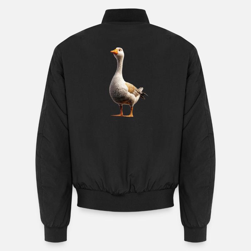Goose Cute Goose Chicks Goose Chick Duck Small Geese Unisex Bomber Jacket